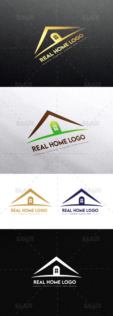 real estate logo, agent company creative home logo house logo