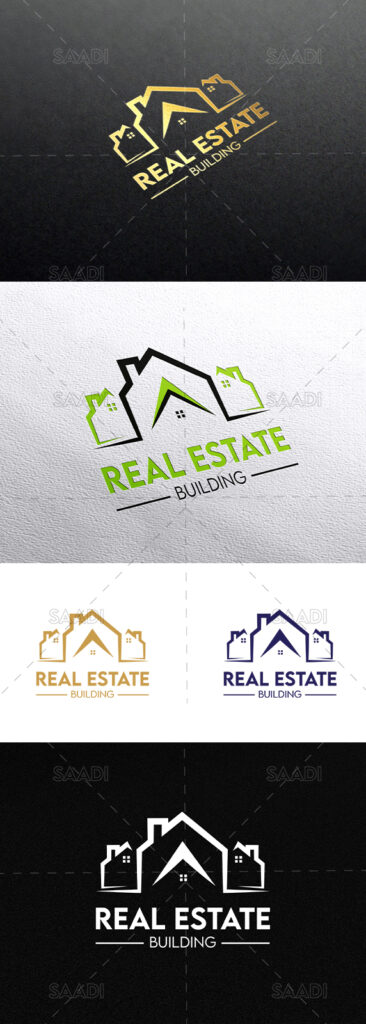 real estate logo, house logo, home logo, agent, developer, rental property