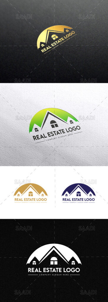 real estate home and building logo