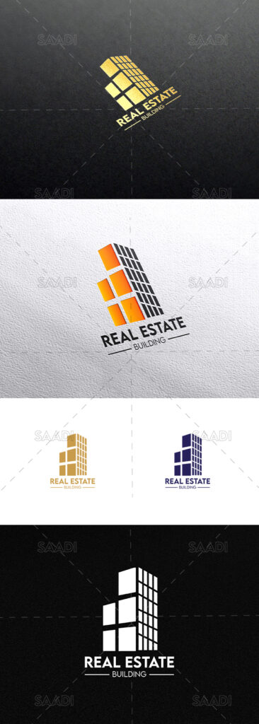 real estate logo high rise buildings logo