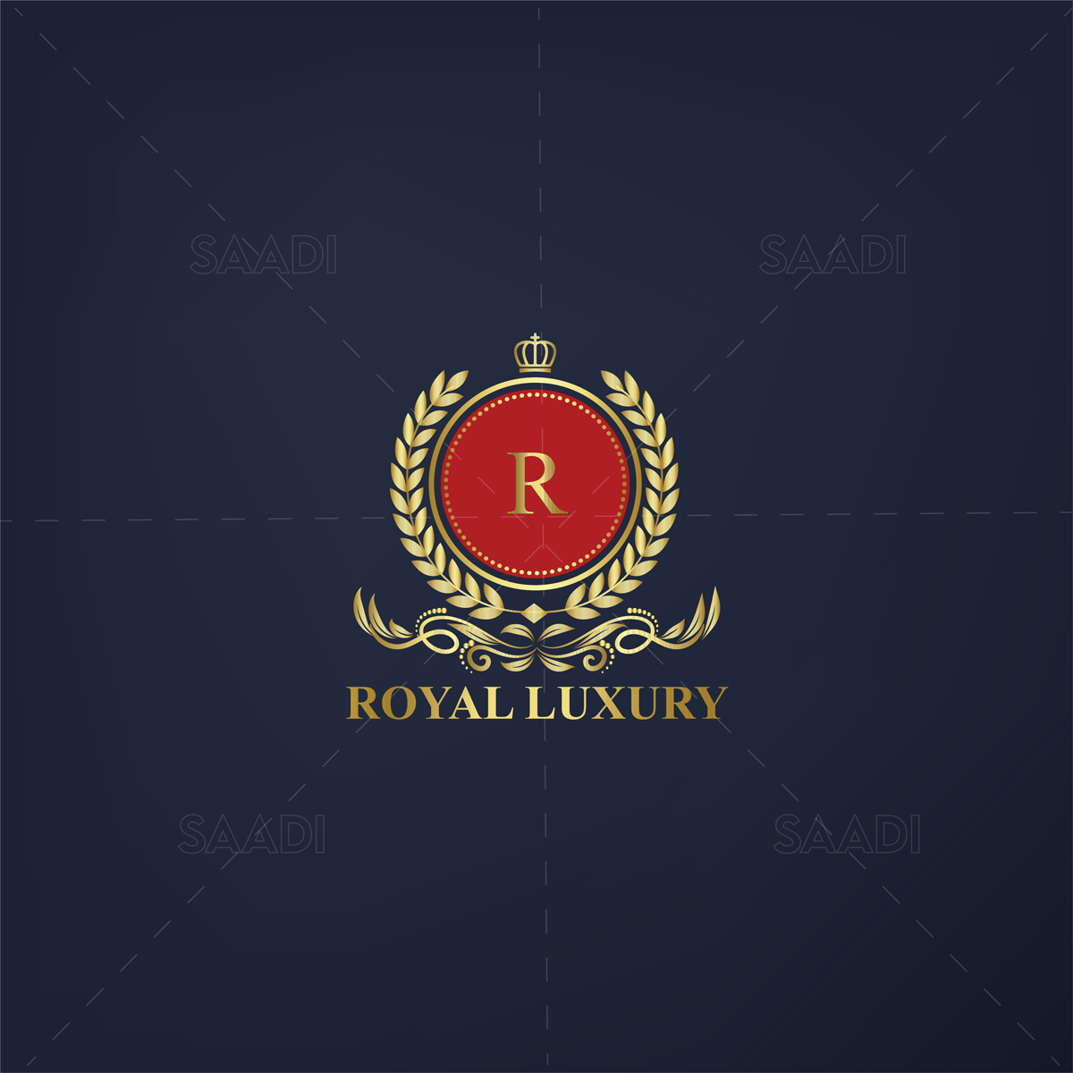 Luxurious Royal Logo Vector Re-sizable Design Template Stock Vector -  Illustration of crown, majestic: 57692538