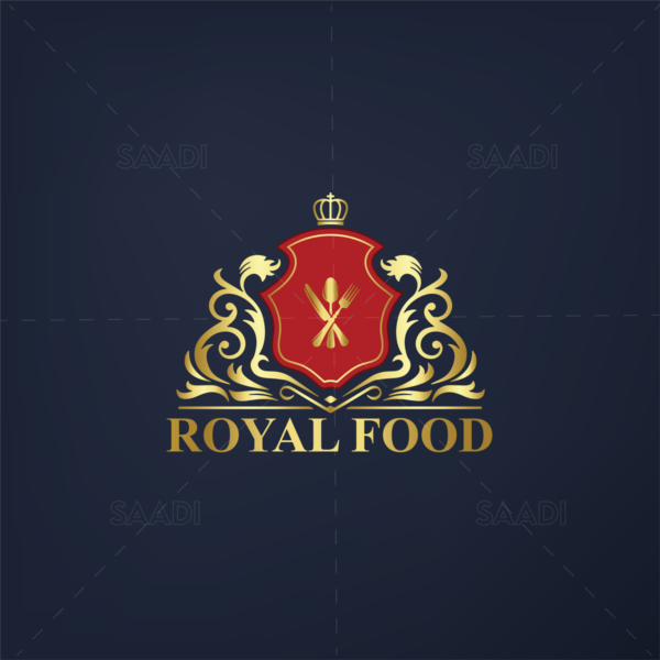 fast food logo restaurants logo design hotel logo Royal Luxury Food Restaurants Logo Design
