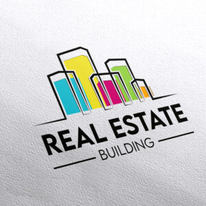 real estate logo colorful building logo