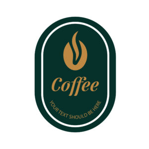 coffee logo design ideas with coffee bean