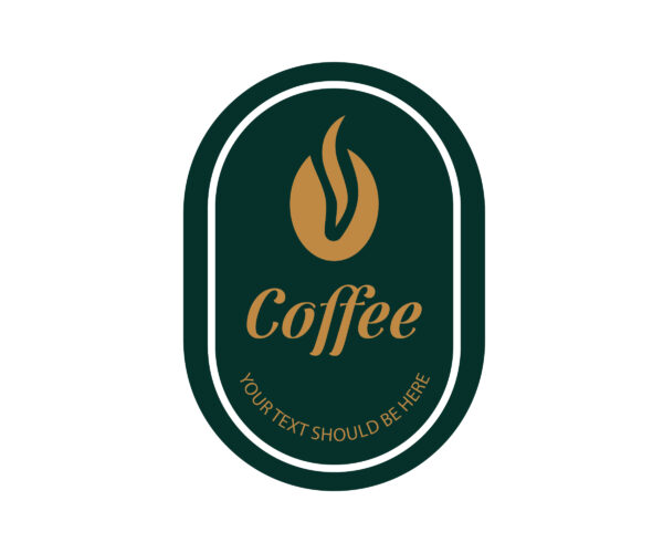 coffee logo design ideas with coffee bean